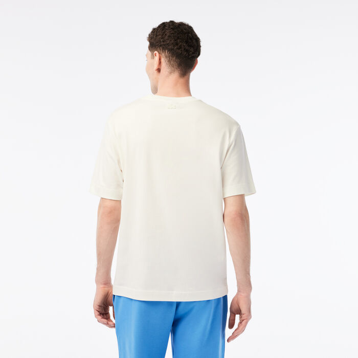 Lacoste X Netflix Organic Baumwoll T-shirts Herren Weiß | FNHU-84539