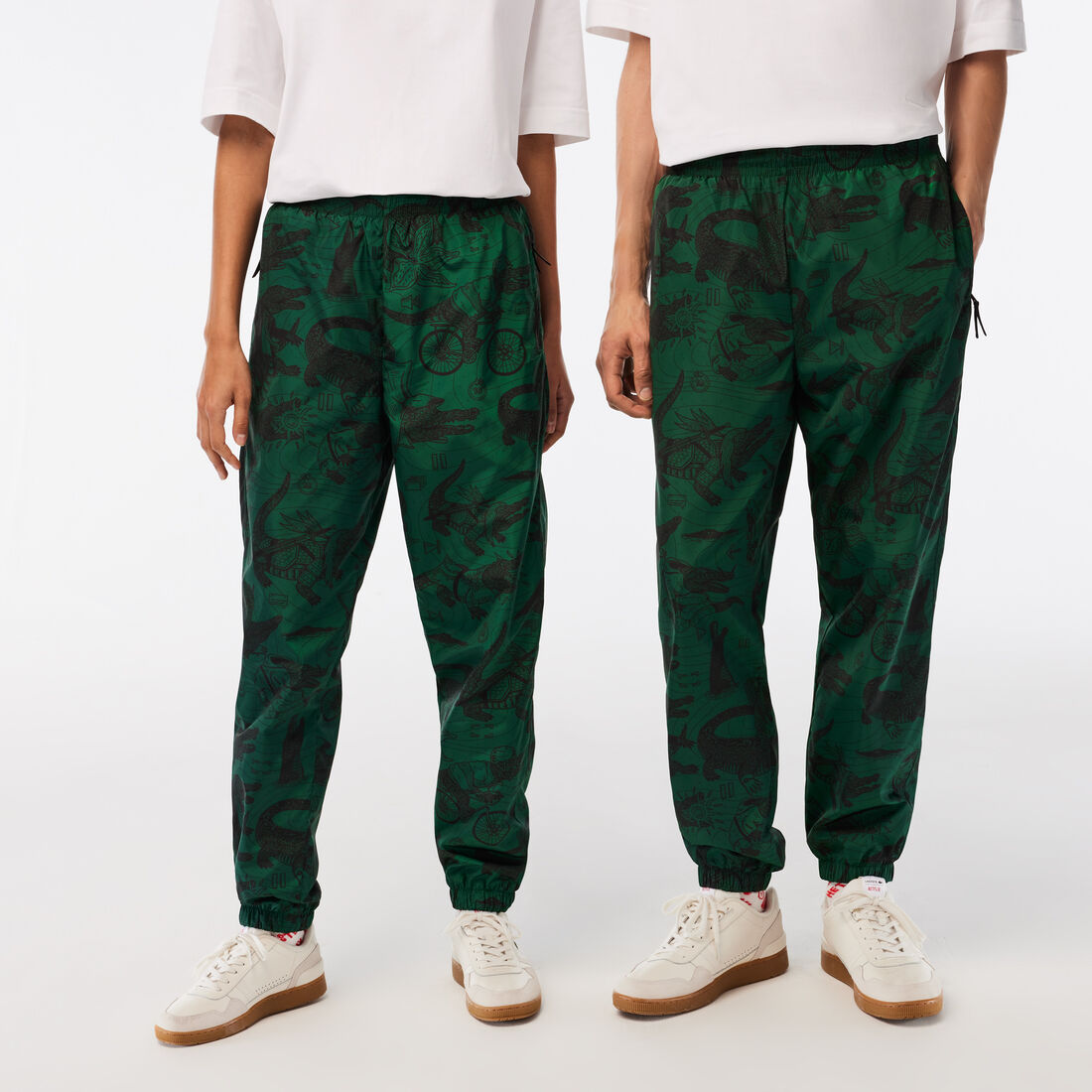 Lacoste X Netflix Printed Track Hose Herren Weiß | VXDU-48762