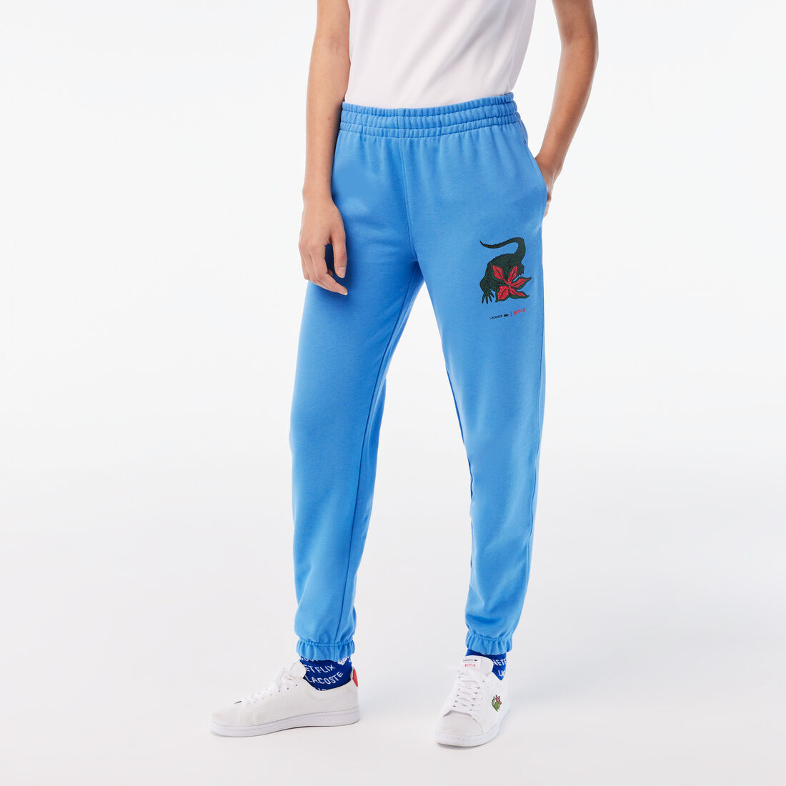 Lacoste X Netflix Super Soft Track Hose Damen Blau | EZLK-17582