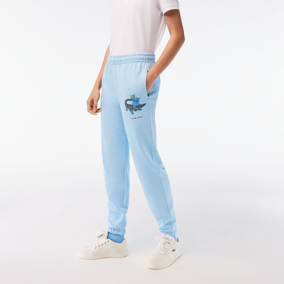 Lacoste X Netflix Super Soft Track Hose Damen Blau | YXHT-51960